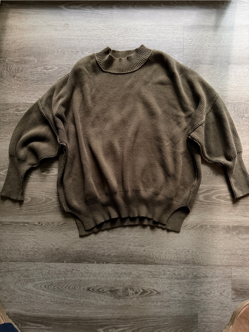 Mod Boutique Oversized Olive Mockneck Sweater - XS